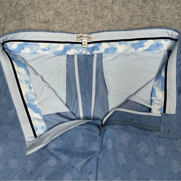 NWT Peter Millar Crown Sport Palm Carrboro Performance Short. Sz: 35 - Picture 9 of 11